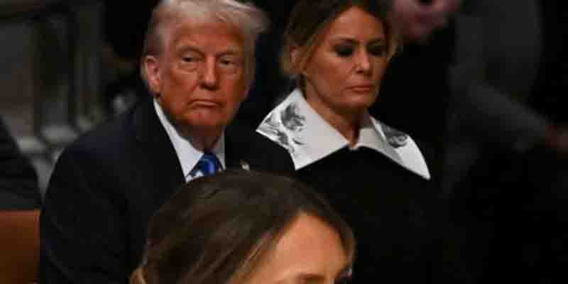 All eyes were on Melania at the former president’s funeral – The heartbreaking reason behind her sorrow