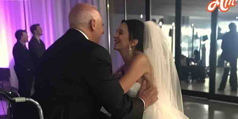 Bride Doesn’t Want Her Dad in Wheelchair to Walk Her Down the Aisle until She Sees Him on TV — Story of the Day