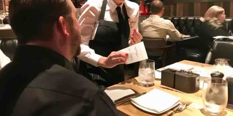 I Saw a Beautiful Waitress Hand My Husband a Note – His Face Turned Red as He Read It