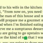 HUSBAND LEARNS HOW TO BE THE MAN OF THE HOUSE AND TRIED IT ON HIS WIFE BUT HER REPLY IS GENIUS.