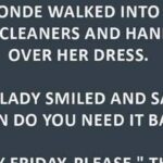 The Blonde at the Dry Cleaners: A Classic Mix-Up