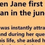 When Jane first met Tarzan in the jungle – – – – – Joke