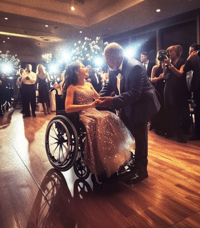 A dad takes his disabled daughter to prom — and later finds a $10K check in the mailbox, honoring him as ‘Dad of the Year.’