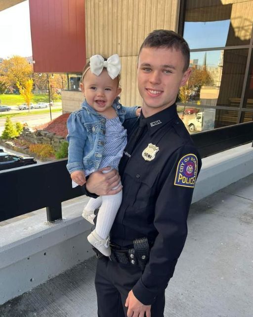 MY FIRST DAY AT THE POLICE ACADEMY, AND MY LITTLE SISTER SHOWED UP TO CHEER ME ON