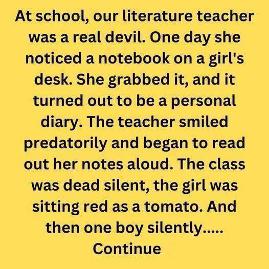 The Day a Classmate Stood Up to a Cruel Teacher