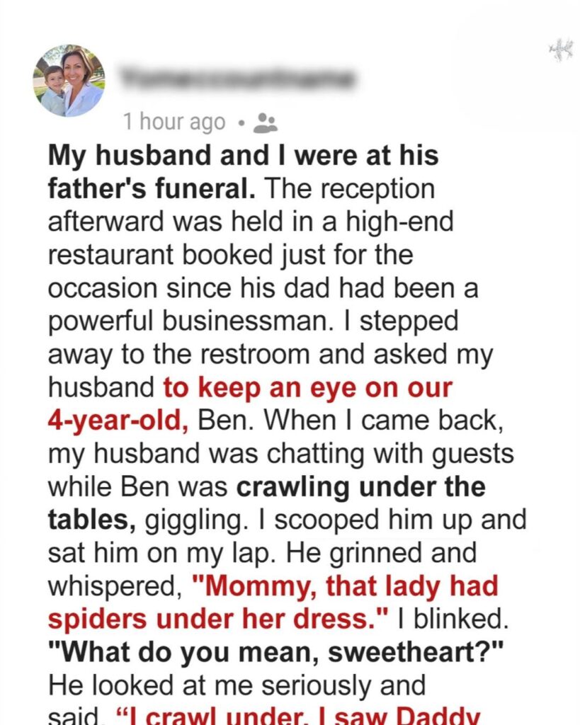 4-Year-Old at FIL’s Funeral Crawls Under Table – What He Saw Changed Everything