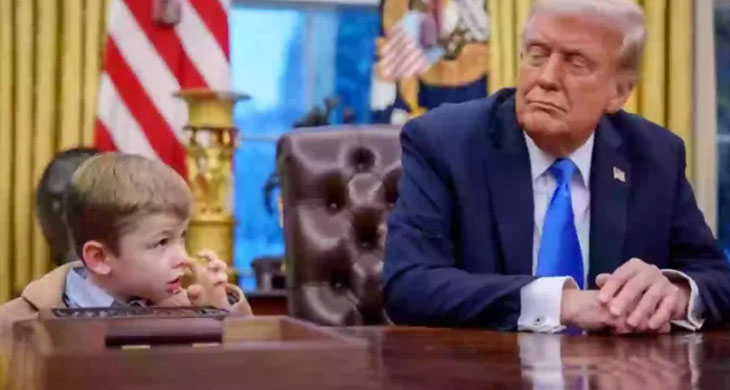 Donald Trump’s Reaction to Elon Musk’s Son’s White House Antics Goes Viral