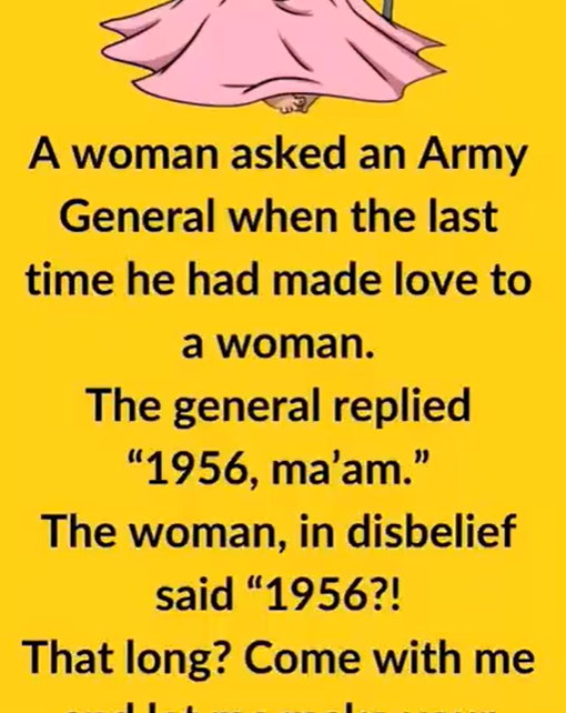 Video: A woman asked an Army General when the last time he had made love to a woman