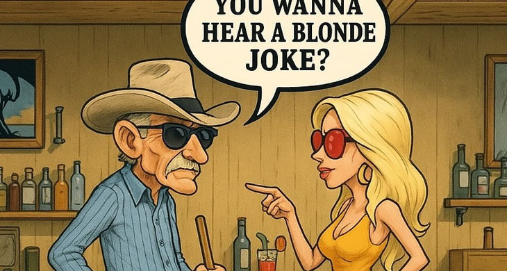 An old blind cowboy
