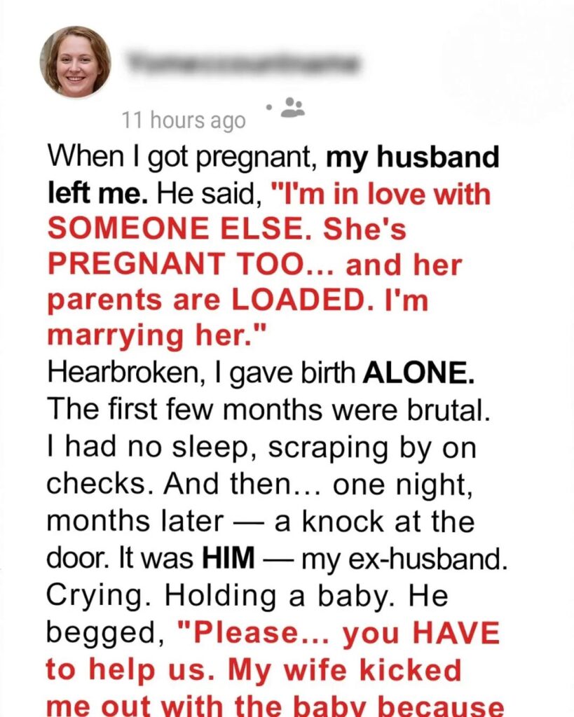 He Left Me Pregnant and Came Back Holding Another Woman’s Baby