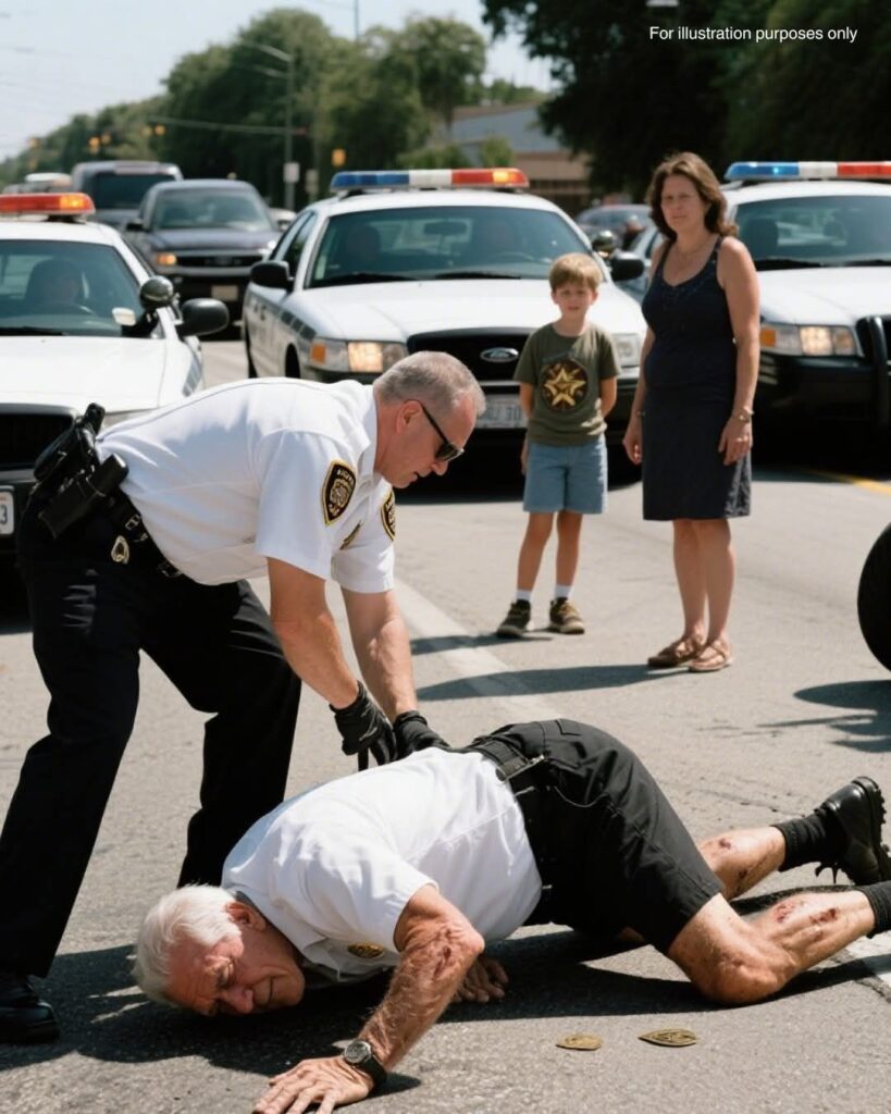 A police officer forced my 72-year-old husband to lie face-down on scorching asphalt all because his exhaust was too loud –